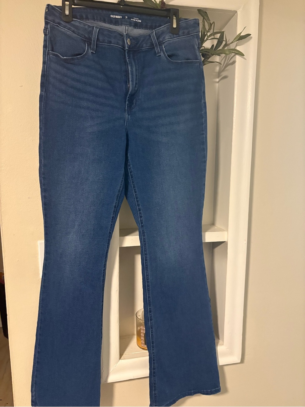 Old Navy Dark Blue Boot-Cut Stretch Jeans